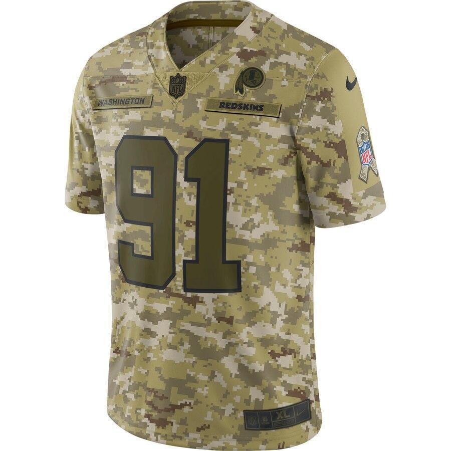 Ryan Kerrigan 91 Washington Redskins Camo Salute to Service Limited Jersey