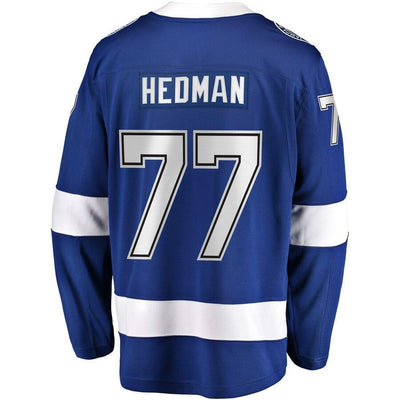 Victor Hedman Tampa Bay Lightning  Branded Home Premier Breakaway Player Jersey – Blue