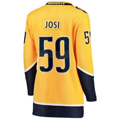 Roman Josi Nashville Predators Women's Gold Premier Breakaway Player Jersey