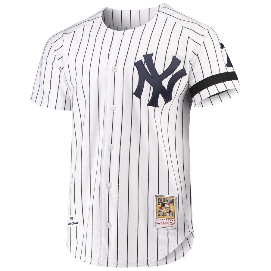 Men's New York Yankees Mariano Rivera Mitchell & Ness White  Jersey