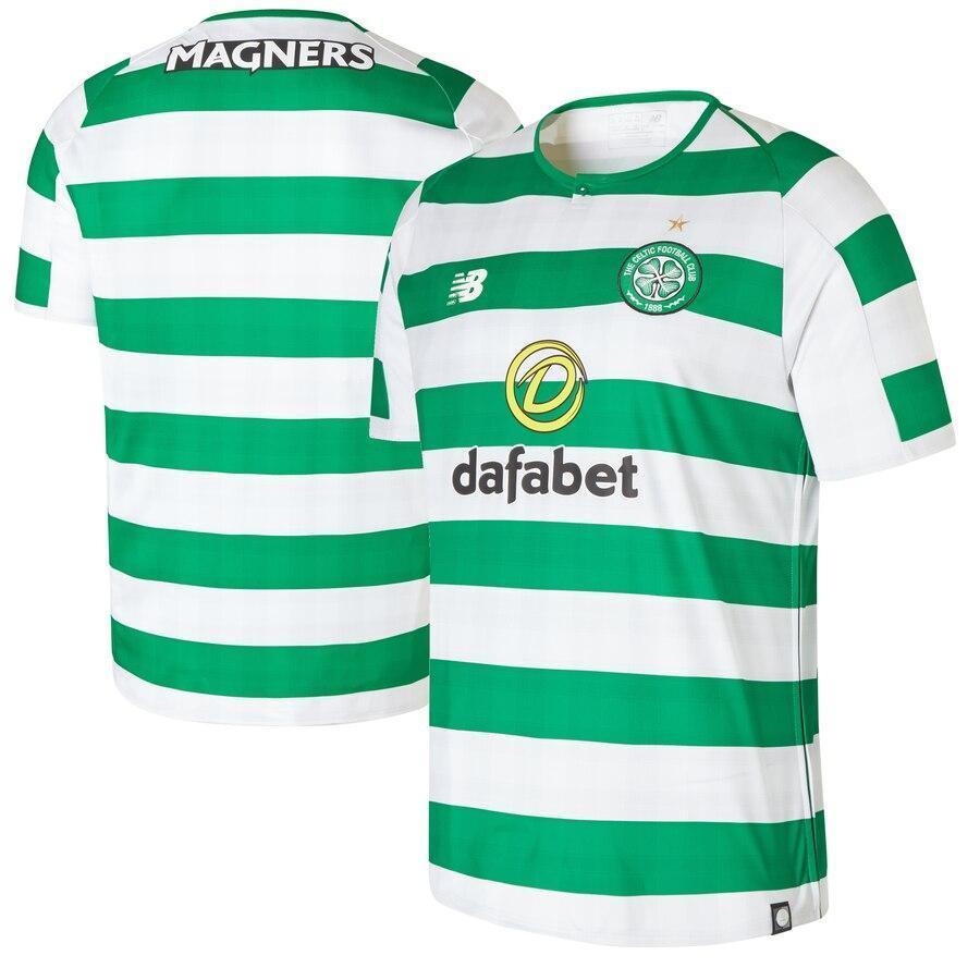 Celtic New Balance 2018/19 Home Replica Jersey – White/Green