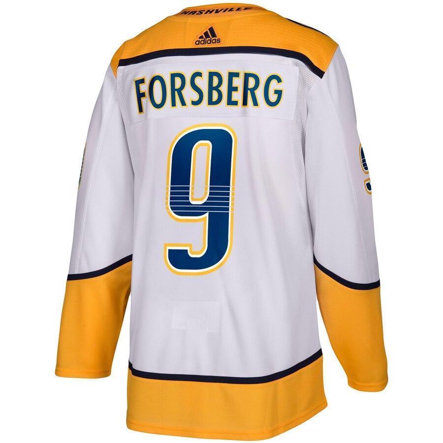 Filip Forsberg 9 Nashville Predators Away Authentic Player Jersey