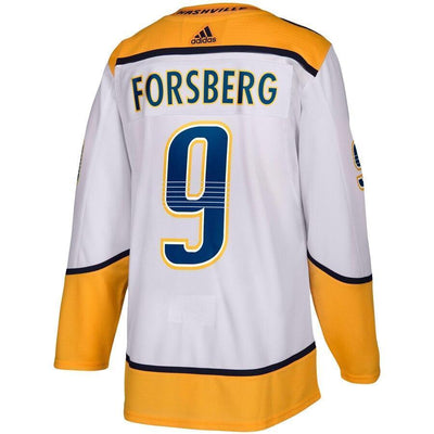 Filip Forsberg 9 Nashville Predators Away Authentic Player Jersey