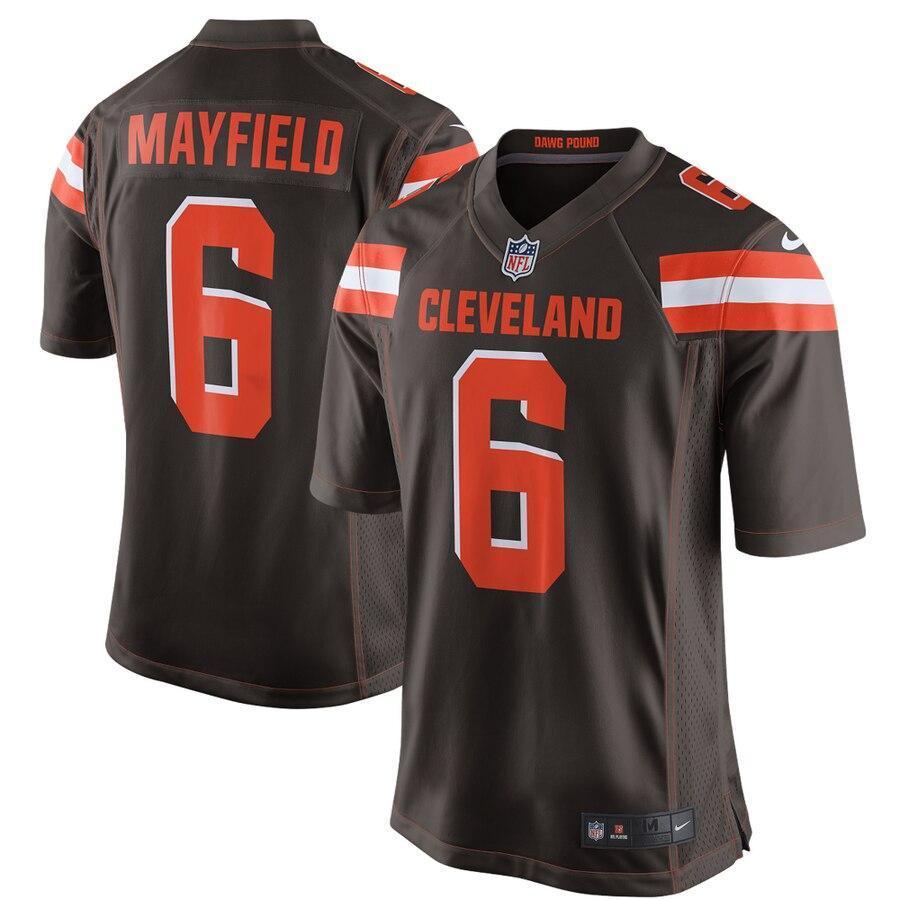 Baker Mayfield 6 Cleveland Browns Orange Game Jersey