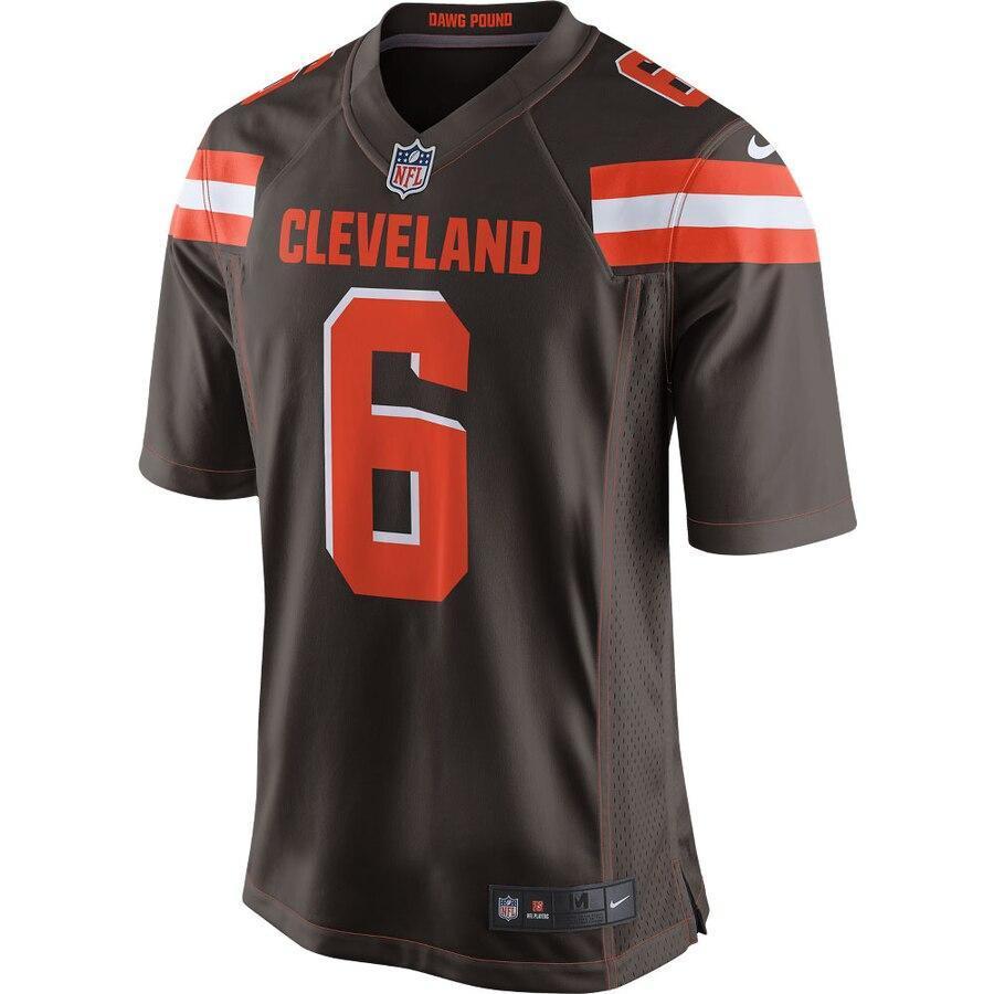 Baker Mayfield 6 Cleveland Browns Orange Game Jersey
