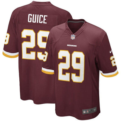 Derrius Guice 29 Washington Redskins Burgundy Game Jersey