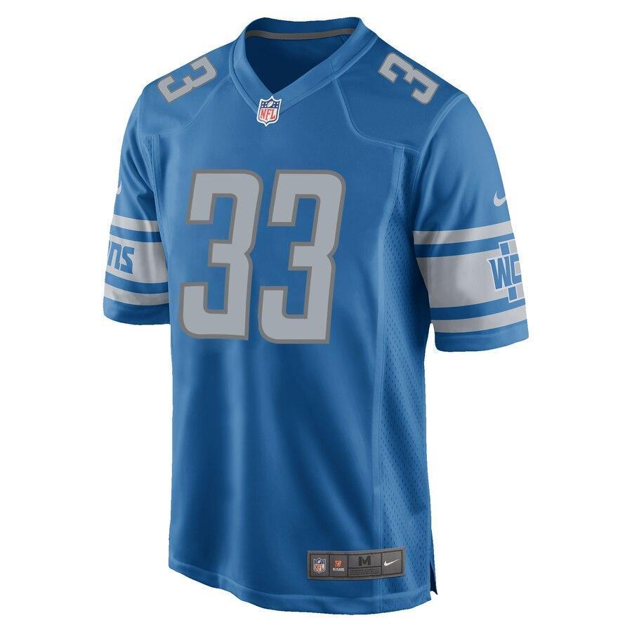 Kerryon Johnson 33 Detroit Lions Game Jersey