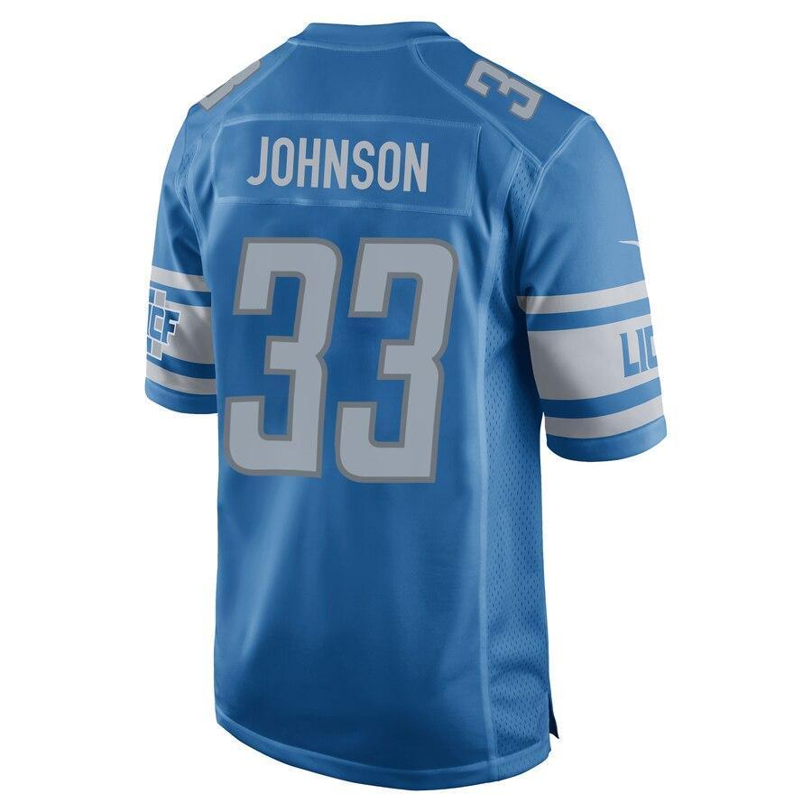 Kerryon Johnson 33 Detroit Lions Game Jersey