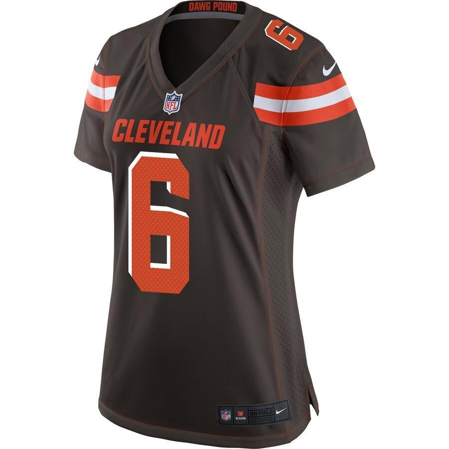 Baker Mayfield 6 Cleveland Browns Women's Brown Game Jersey