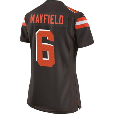 Baker Mayfield 6 Cleveland Browns Women's Brown Game Jersey