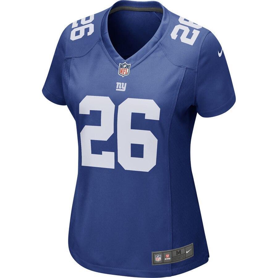 Saquon Barkley 26 New York Giants Women's Royal Game Jersey