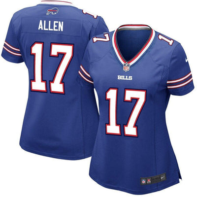 Josh Allen 17 Buffalo Bills Women's Royal Game Jersey
