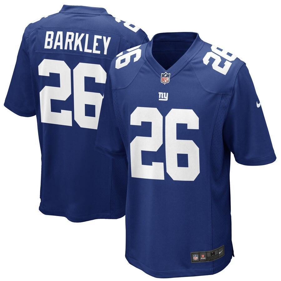 Saquon Barkley 26 New York Giants Youth Game Jersey