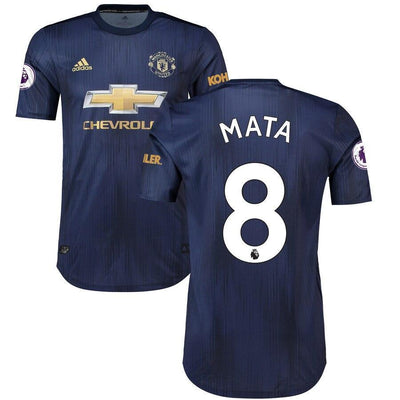 Juan Mata Manchester United adidas 2018/19 Third Authentic Player Jersey – Navy