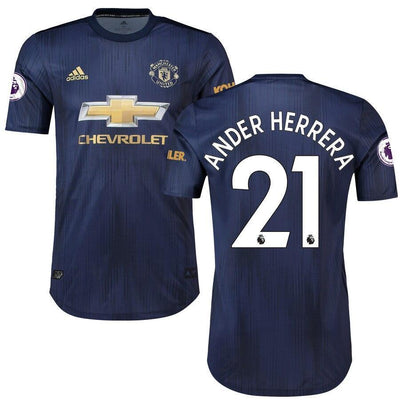Ander Herrera Manchester United adidas 2018/19 Third Authentic Player Jersey – Navy