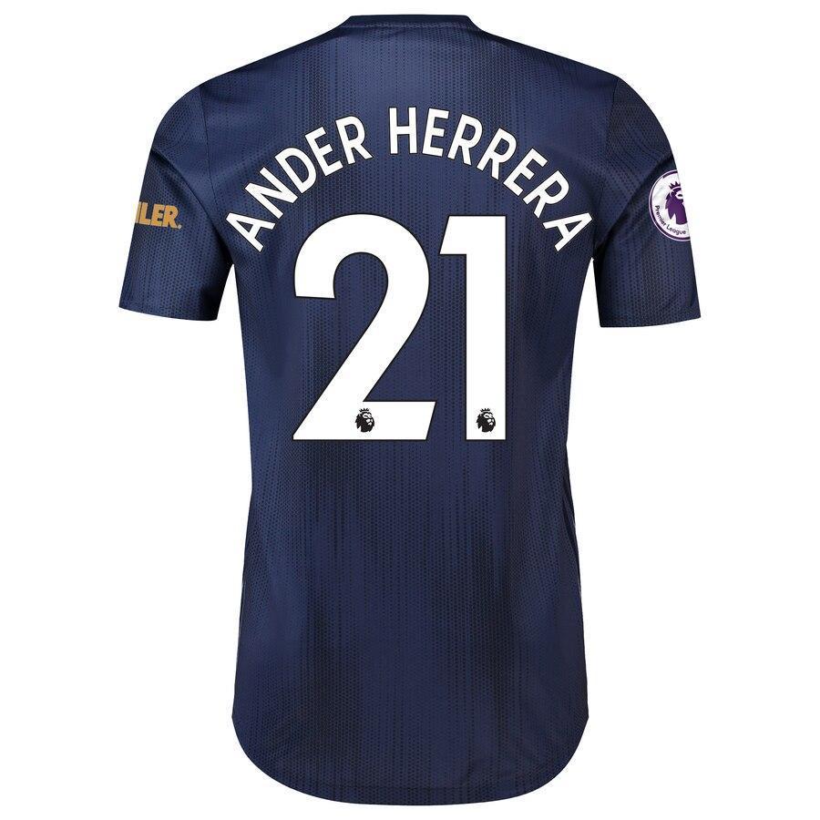 Ander Herrera Manchester United adidas 2018/19 Third Authentic Player Jersey – Navy