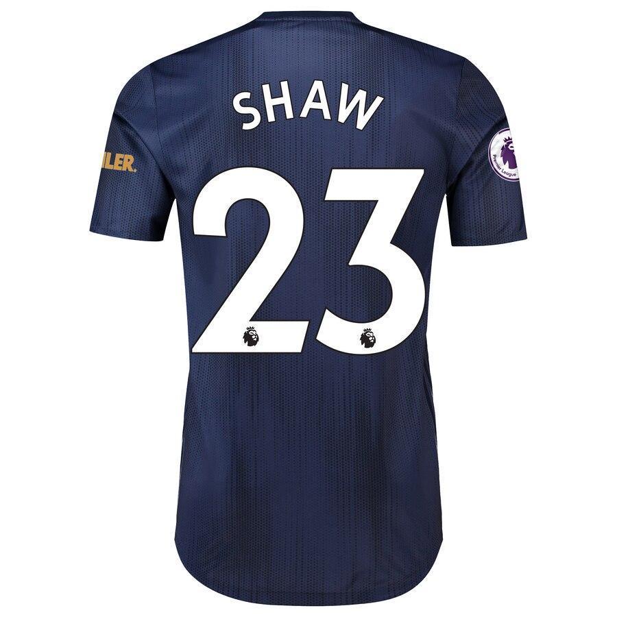 Luke Shaw Manchester United adidas 2018/19 Third Authentic Player Jersey – Navy