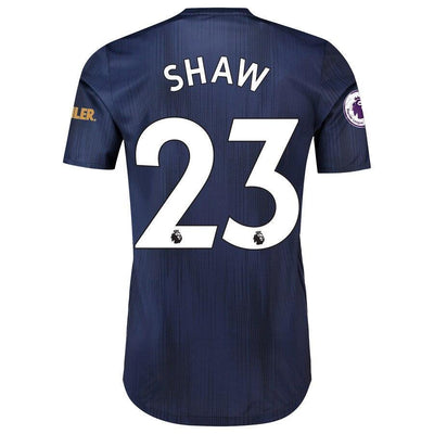 Luke Shaw Manchester United adidas 2018/19 Third Authentic Player Jersey – Navy