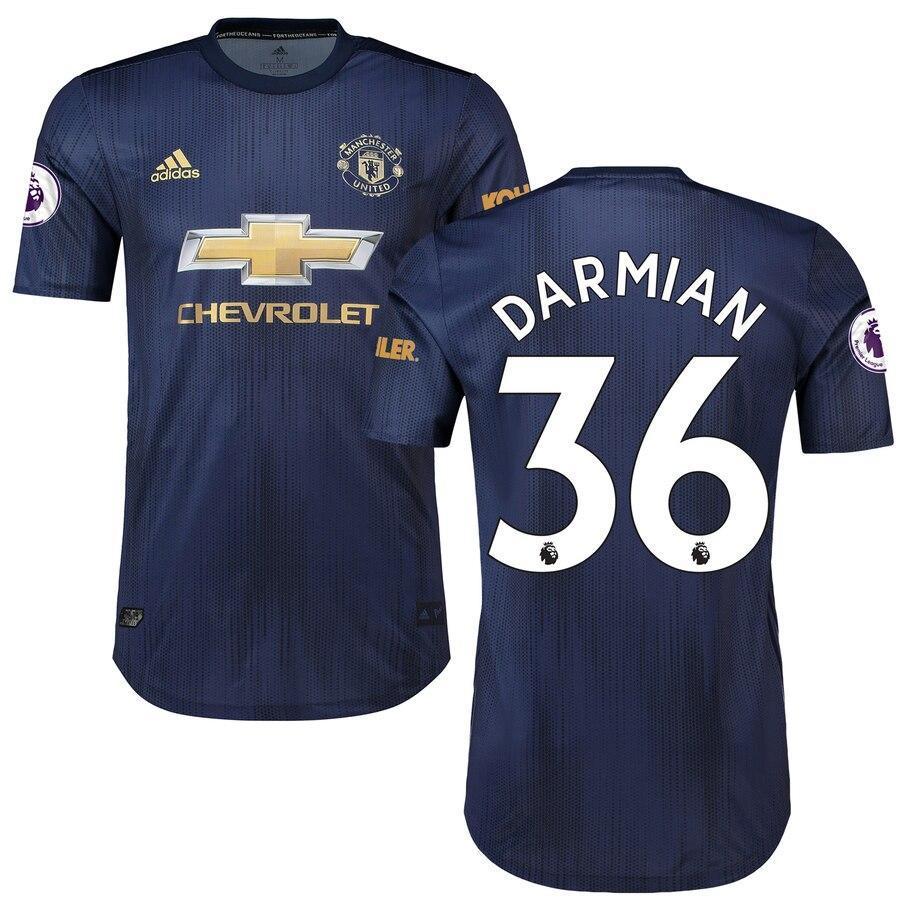 Matteo Darmian Manchester United adidas 2018/19 Third Authentic Player Jersey – Navy