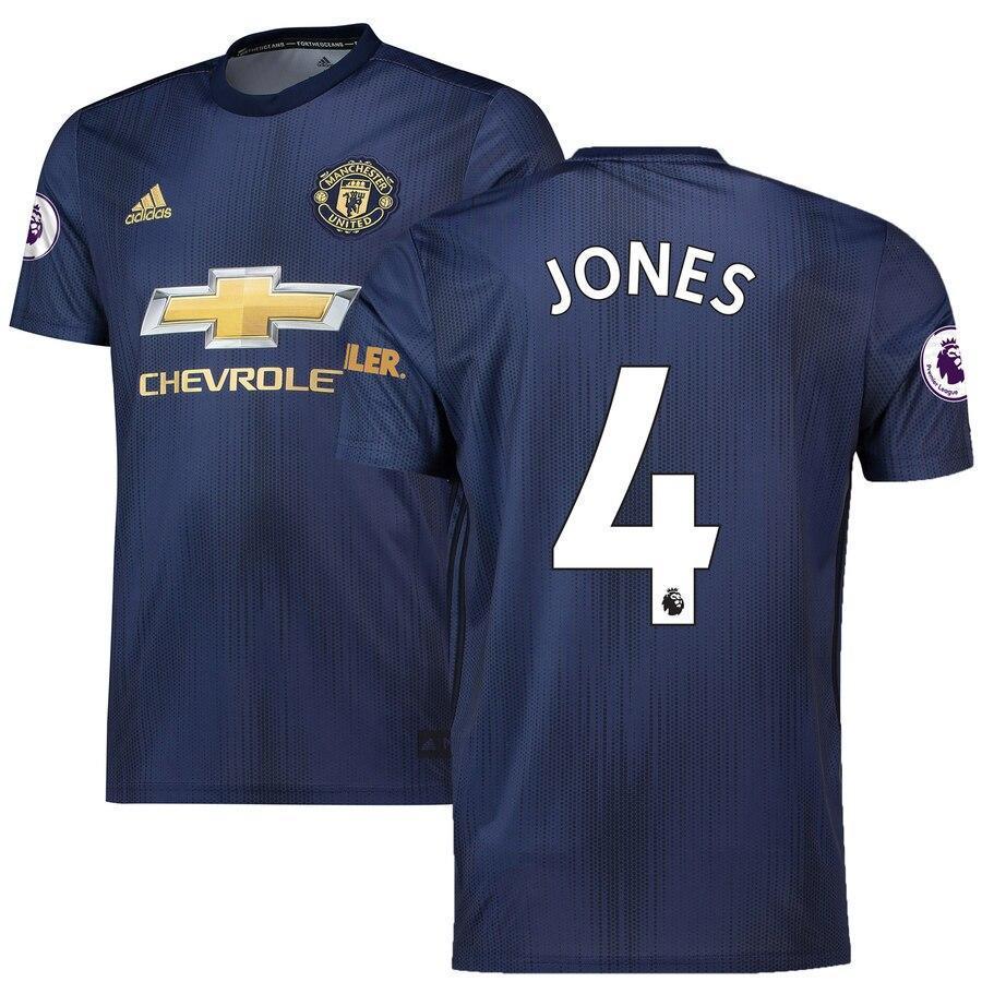 Phil Jones Manchester United adidas 2018/19 Third Replica Player Jersey – Navy