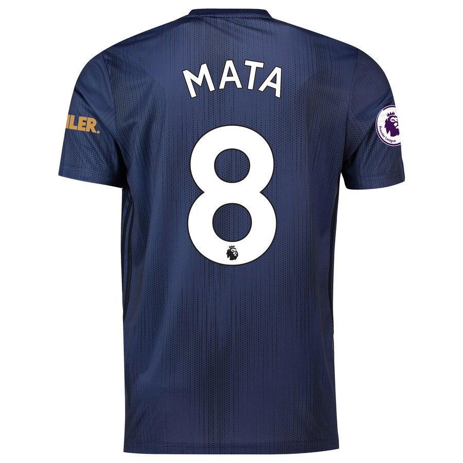 Juan Mata Manchester United adidas 2018/19 Third Replica Player Jersey – Navy