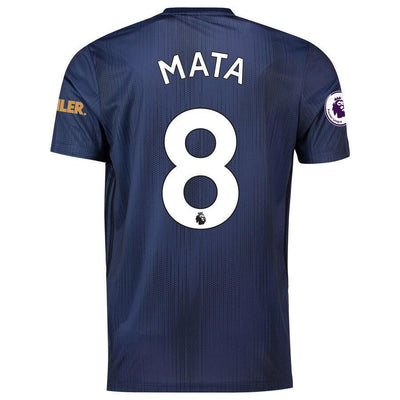 Juan Mata Manchester United adidas 2018/19 Third Replica Player Jersey – Navy