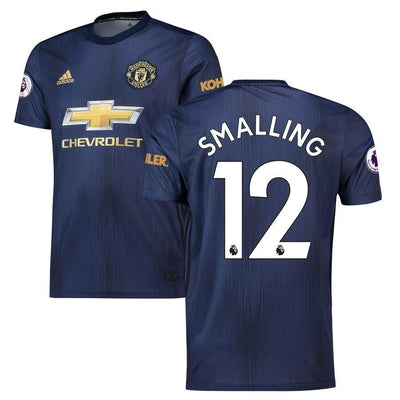 Chris Smalling Manchester United adidas 2018/19 Third Replica Player Jersey – Navy