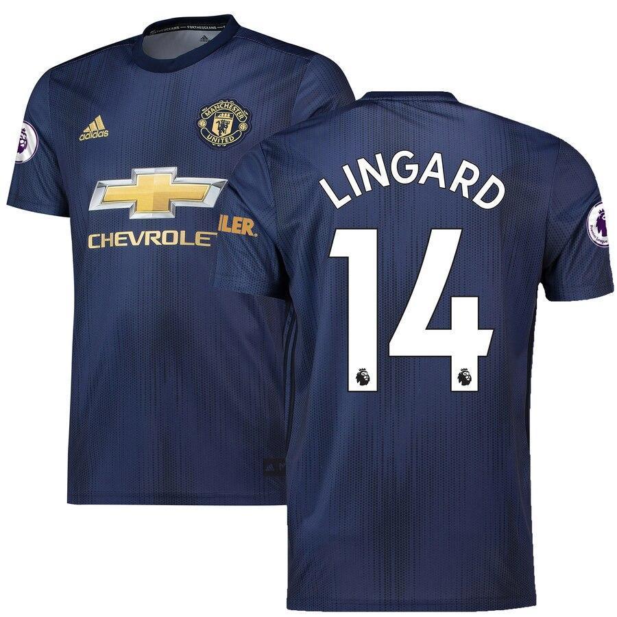 Jesse Lingard Manchester United adidas 2018/19 Third Replica Player Jersey – Navy