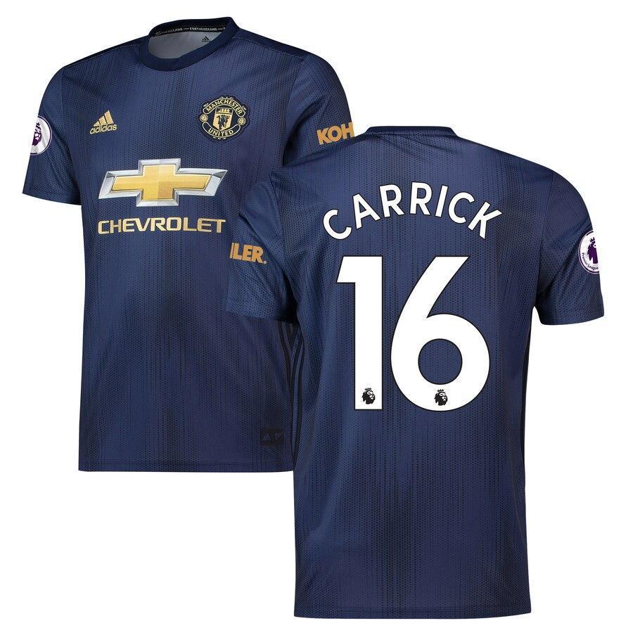 Michael Carrick Manchester United adidas 2018/19 Third Replica Player Jersey – Navy