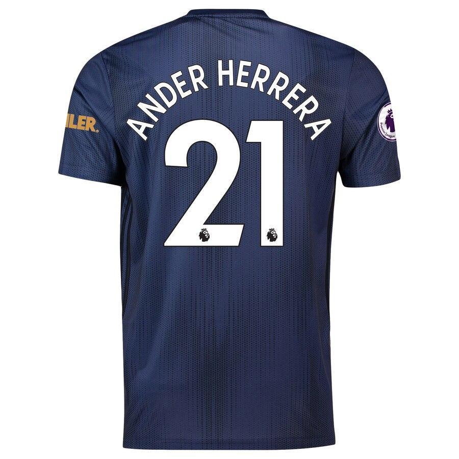Ander Herrera Manchester United adidas 2018/19 Third Replica Player Jersey – Navy