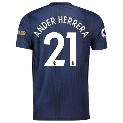 Ander Herrera Manchester United adidas 2018/19 Third Replica Player Jersey – Navy