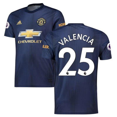 Antonio Valencia Manchester United adidas 2018/19 Third Replica Player Jersey – Navy