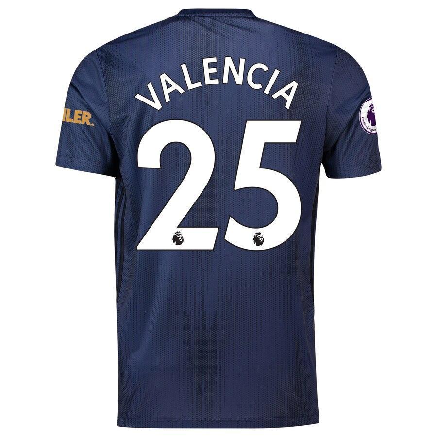 Antonio Valencia Manchester United adidas 2018/19 Third Replica Player Jersey – Navy