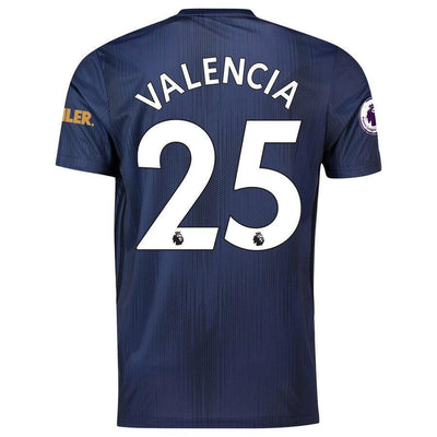 Antonio Valencia Manchester United adidas 2018/19 Third Replica Player Jersey – Navy