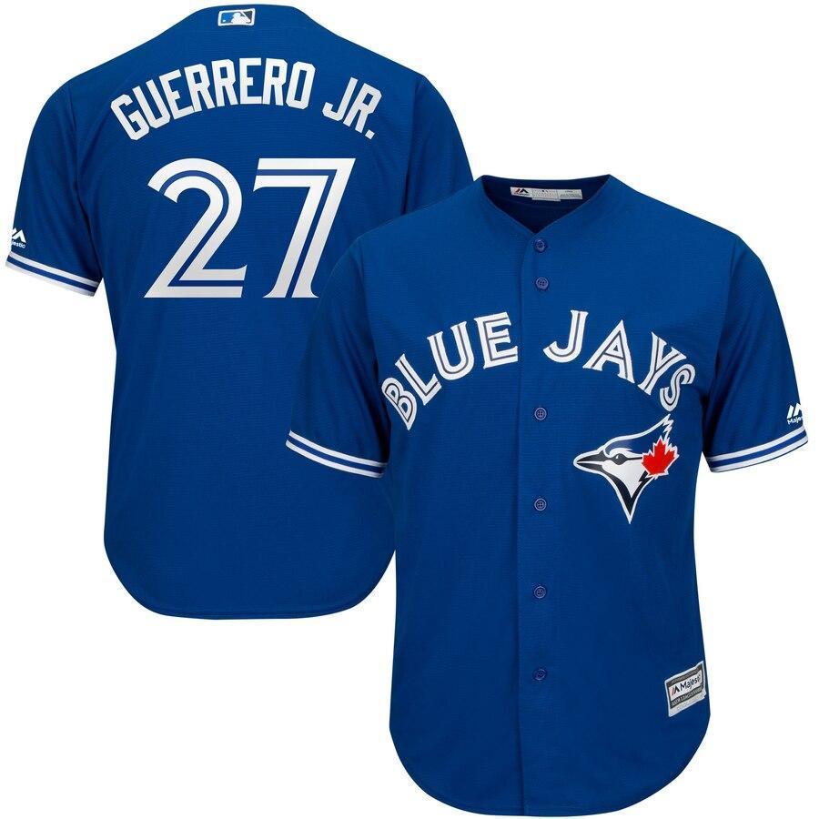 Vladimir Guerrero Jr. 27 Toronto Blue Jays Alternate Official Cool Base Player Jersey - Royal
