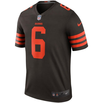Baker Mayfield Cleveland Browns Brown Color Rush Legend Jersey