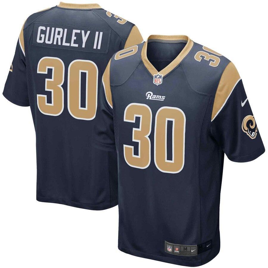 Todd Gurley II 30 Los Angeles Rams Player Game Jersey