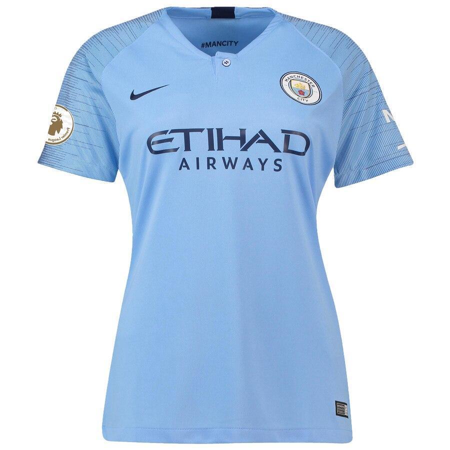 Manchester City Nike Women's 2018/19 Home Stadium Replica Jersey – Blue