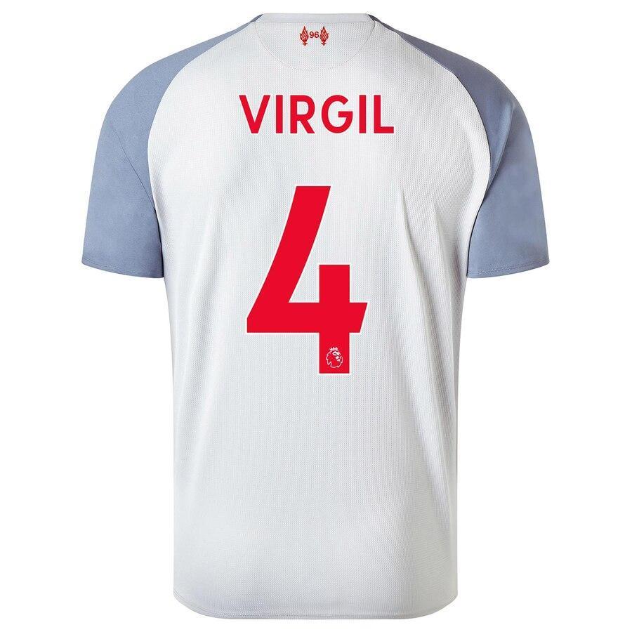 Virgil Van Dijk Liverpool New Balance Youth 2018/19 Third Replica Player Jersey – Gray