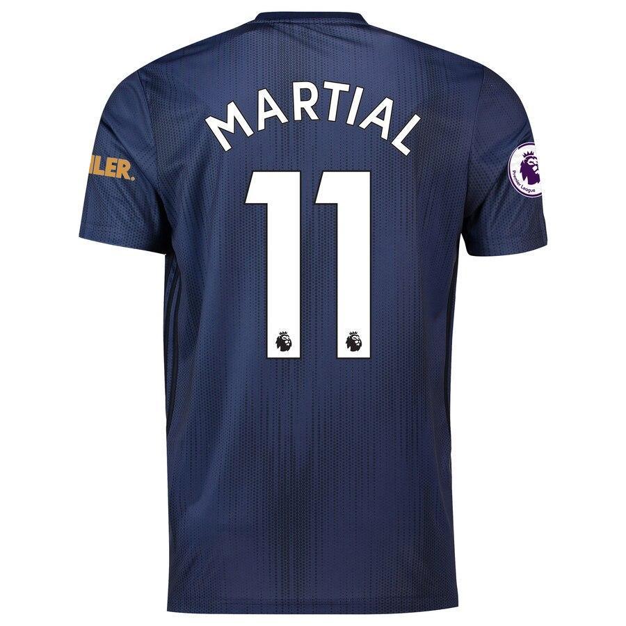 Anthony Martial Manchester United adidas 2018/19 Third Replica Player Jersey – Navy
