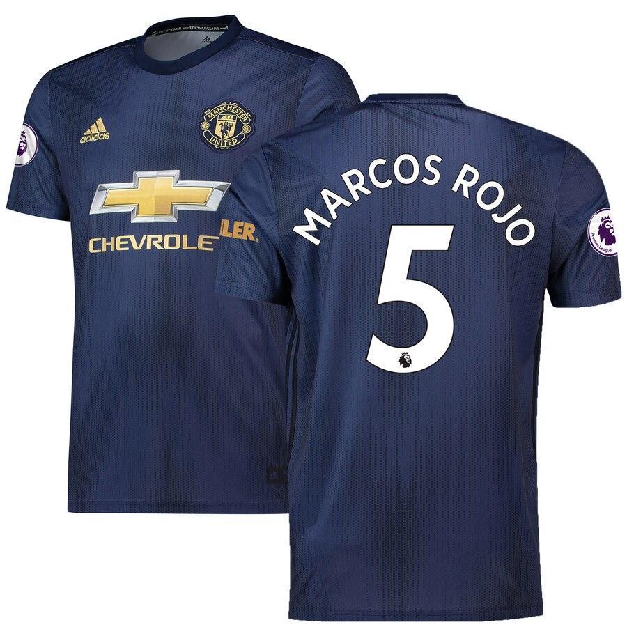Marcos Rojo Manchester United adidas 2018/19 Third Replica Player Jersey – Navy