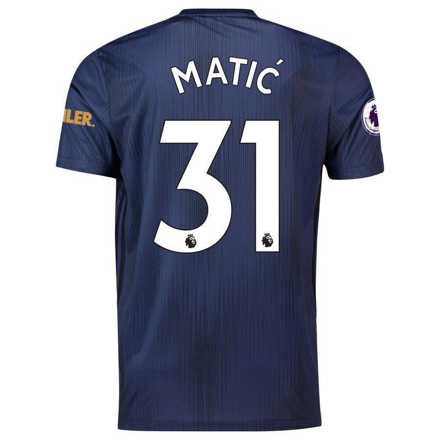 Nemanja Matic Manchester United adidas 2018/19 Third Replica Player Jersey – Navy