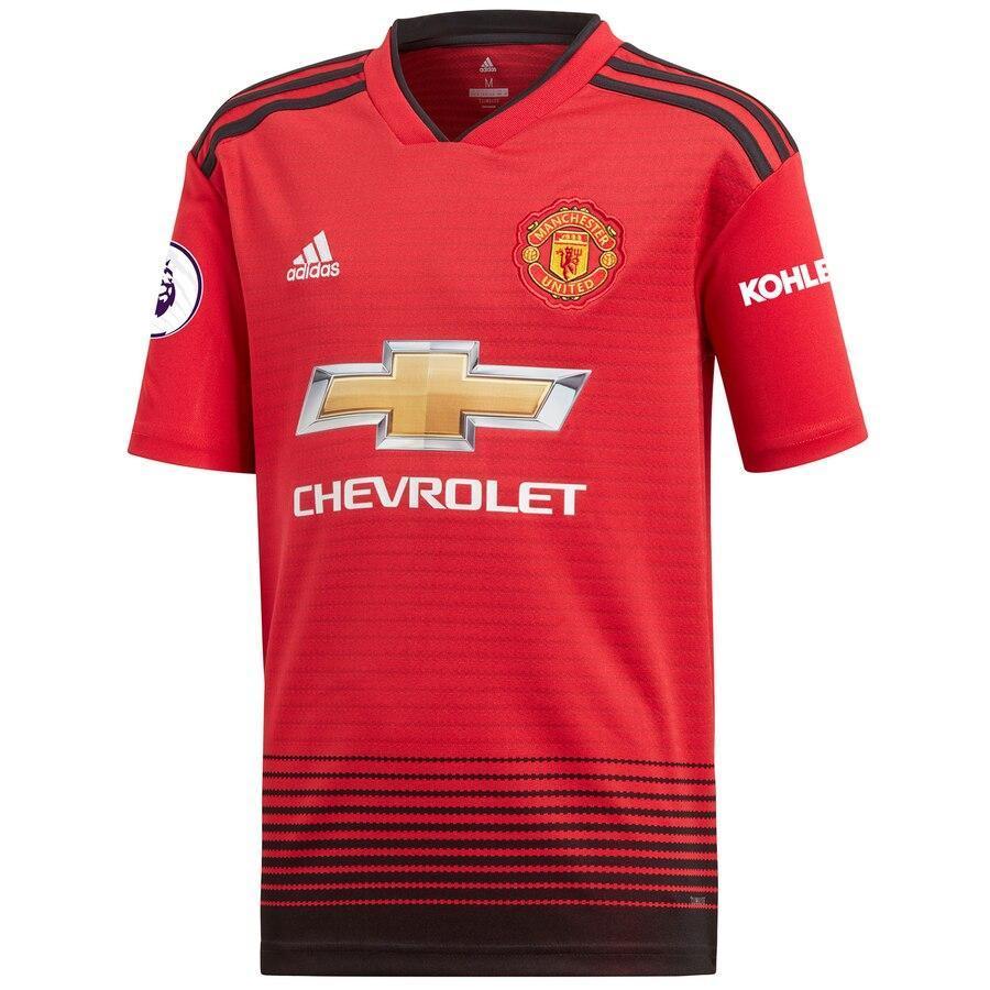 Manchester United adidas Youth 2018/19 Home Replica Patch Jersey – Red