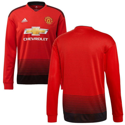 Manchester United adidas 2018/19 Home Replica Long Sleeve Jersey – Red