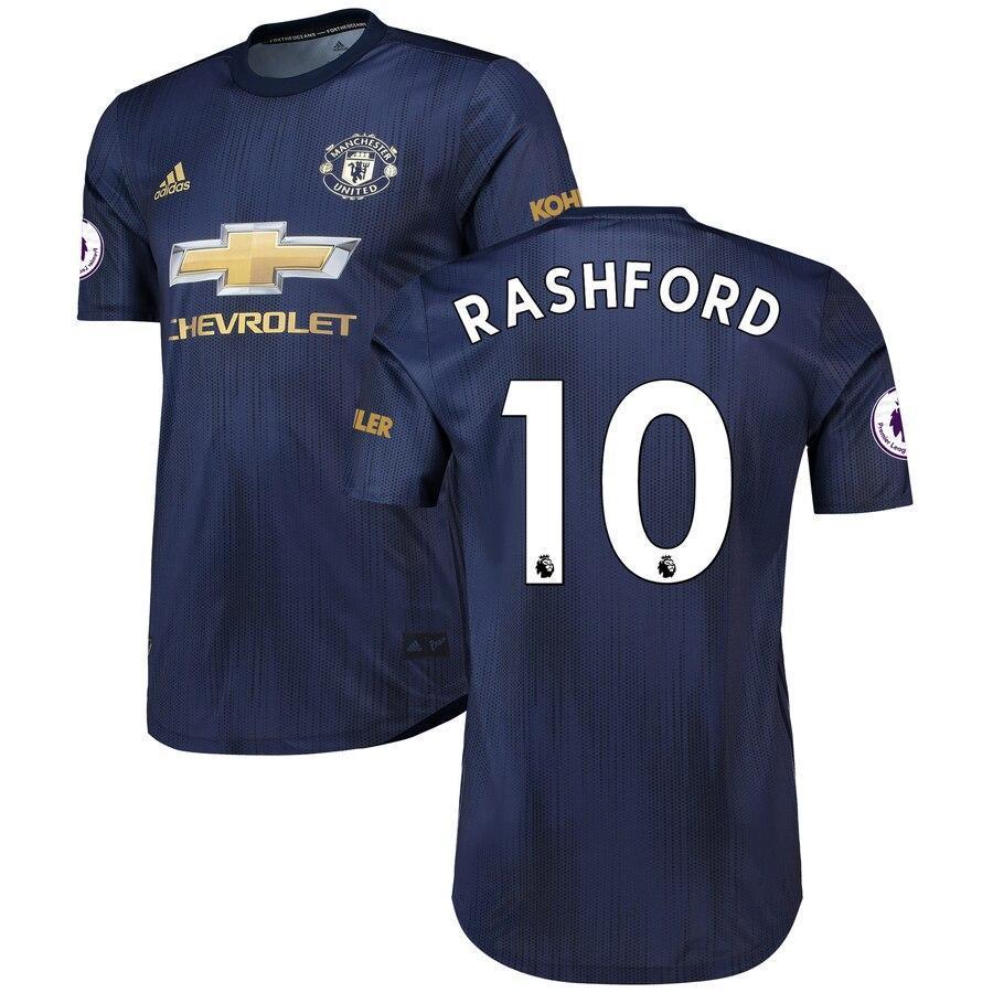 Marcus Rashford Manchester United adidas 2018/19 Third Authentic Player Jersey – Navy