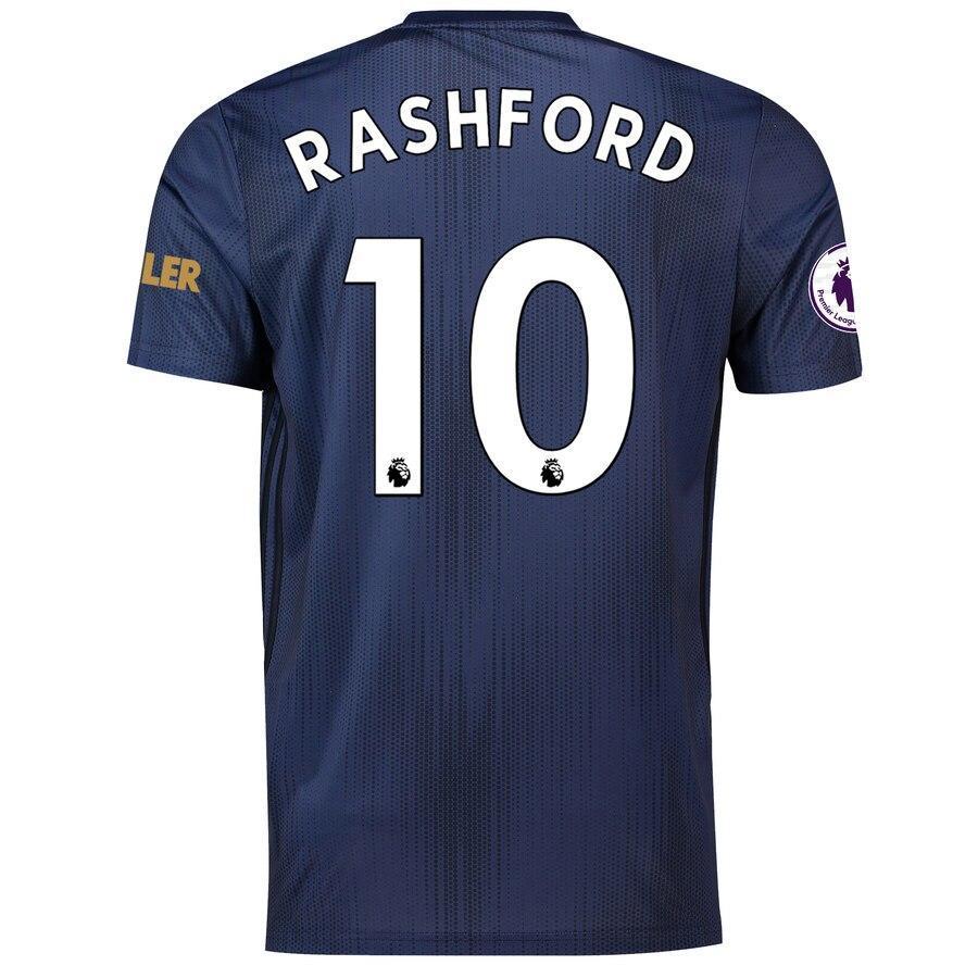 Marcus Rashford Manchester United adidas 2018/19 Third Replica Player Jersey – Navy