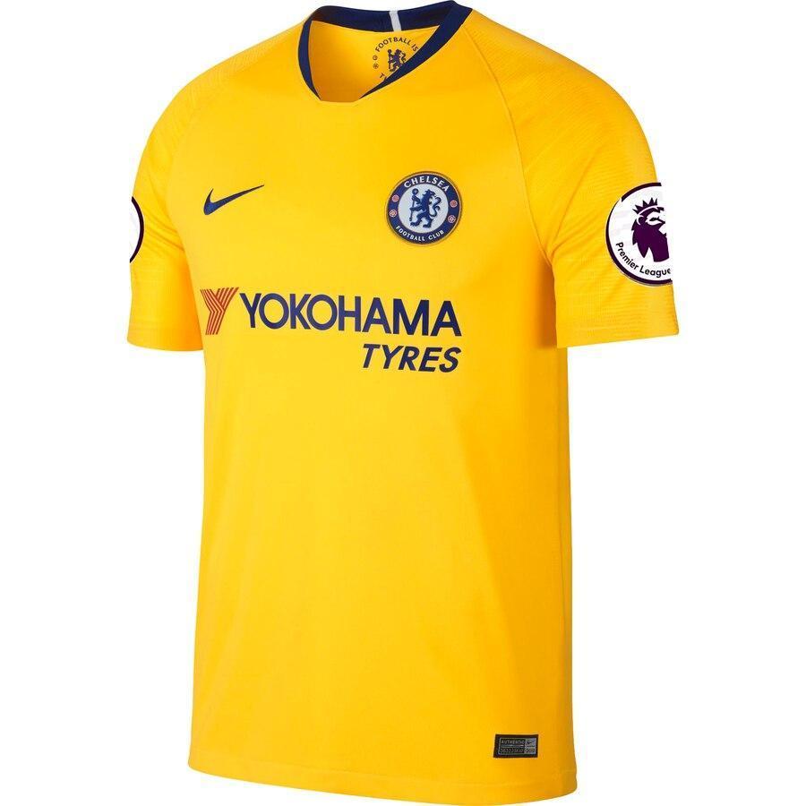 Chelsea Nike 2018/19 Away Stadium Replica Patch Jersey – Yellow