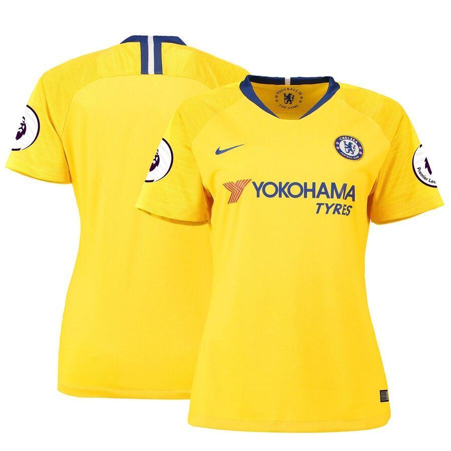 Chelsea Nike Women's 2018/19 Away Stadium Replica Patch Jersey – Yellow