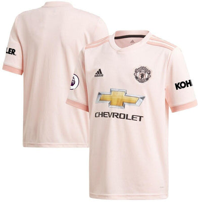 Manchester United adidas 2018/19 Away Authentic Patch Jersey – Coral