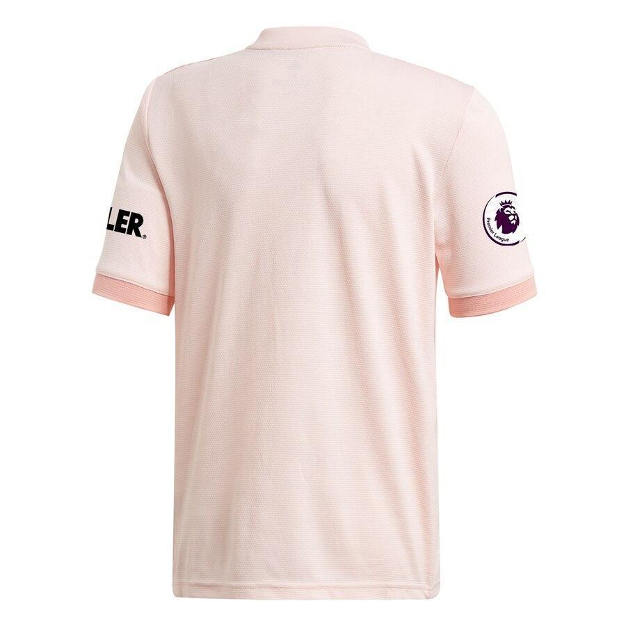 Manchester United adidas 2018/19 Away Authentic Patch Jersey – Coral